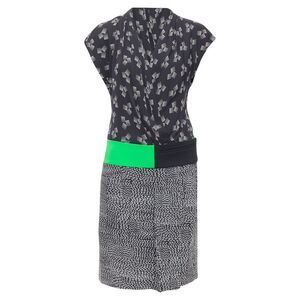 Diane Von Furstenberg multi print silk blend wrap dress